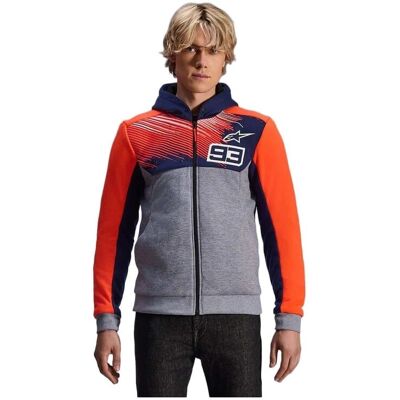 Felpa con cappuccio sport Alpinestars MM93 Chrome V2 - Stile moto Felpa con cappuccio sport Alpinestars MM93 Chrome V2 - Stile moto