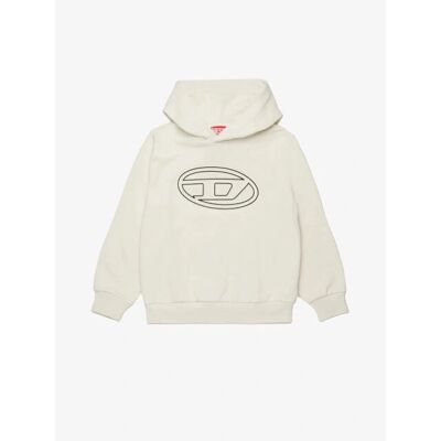 Felpa con cappuccio grigia K129 di Diesel - Hooded sweatshirt Felpa con cappuccio grigia K129 di Diesel - Hooded sweatshirt