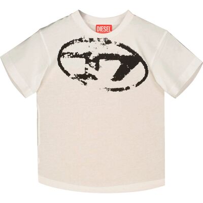 T-shirt Diesel J02240-KYAU Bianco Logo Oversize - T-shirt T-shirt Diesel J02240-KYAU Bianco Logo Oversize - T-shirt