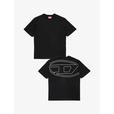 Diesel 8Y Camiseta Oversize con Logo Maxi - Camiseta Diesel 8Y Camiseta Oversize con Logo Maxi - Camiseta