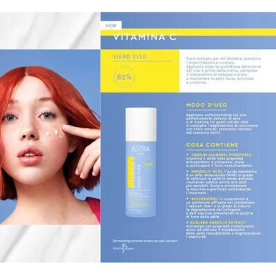 Siero viso Astra Make-up Skin con vitamina C - Cura della pelle Siero viso Astra Make-up Skin con vitamina C - Cura della pelle