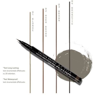 Astra Geisha Brows Pen per Sopracciglia Micro Precision - Effetto 3D Naturale Astra Geisha Brows Pen per Sopracciglia Micro Precision - Effetto 3D Naturale