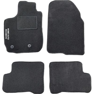 GENERIC - Duster - Tappeto Nero - Logo Ricamato - Car Mats GENERIC - Duster - Tappeto Nero - Logo Ricamato - Car Mats