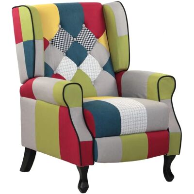 WE HOME Poltrona Reclinabile - Multicolore, 76,5x73x47cm WE HOME Poltrona Reclinabile - Multicolore, 76,5x73x47cm