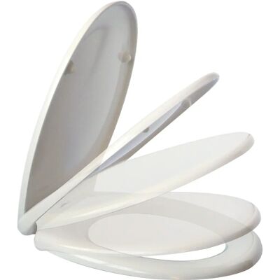 Tecnomat WC-Sitz Oval Weiß Soft Close - Toilettensitz Tecnomat WC-Sitz Oval Weiß Soft Close - Toilettensitz