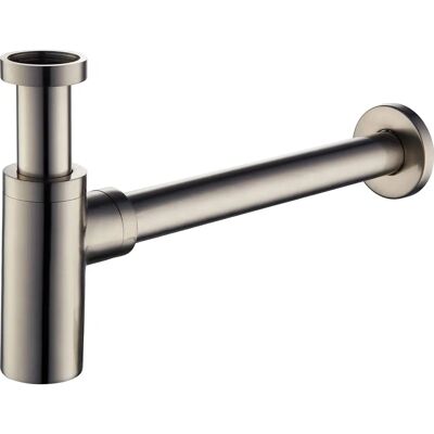 Sifone rotondo in acciaio spazzolato Tecom - Sink Trap Sifone rotondo in acciaio spazzolato Tecom - Sink Trap