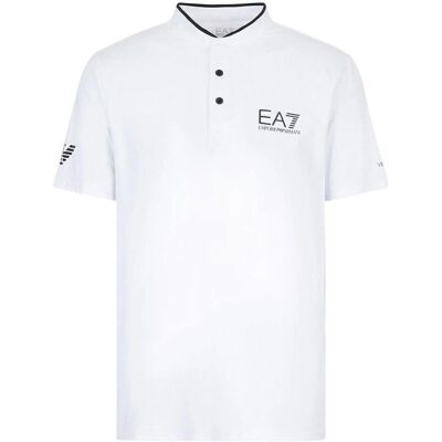 EA7 Modèle 8NPT21_PJEMZ Polo Sport Blanc - Polo de sport - Publicité EA7 Modèle 8NPT21_PJEMZ Polo Sport Blanc - Polo de sport - Publicité