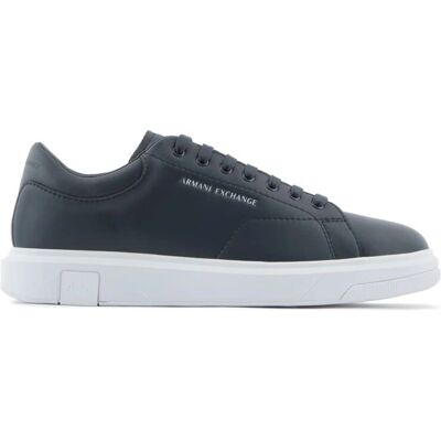 Armani Exchange XUX123XV53400285 Skórzane buty sportowe granatowe - Sneakers Armani Exchange XUX123XV53400285 Skórzane buty sportowe granatowe - Sneakers