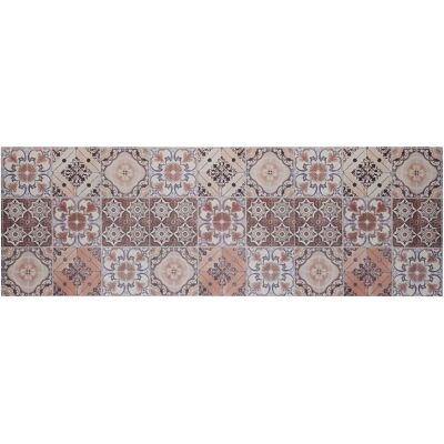Baroni Home - Maioliche Decor - 60x180 cm - Marron Antique - Tapis vinyle - Publicité Baroni Home - Maioliche Decor - 60x180 cm - Marron Antique - Tapis vinyle - Publicité