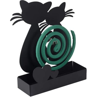 Baroni Home - Porta Zampirone Gatti Neri - Coil Holder - Publicité Baroni Home - Porta Zampirone Gatti Neri - Coil Holder - Publicité