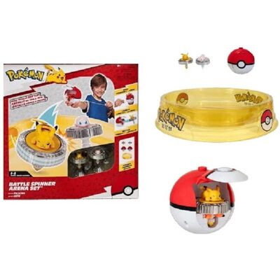 Rei Toys Set Arena Pokémon con 2 Trottole e Pokéball Rei Toys Set Arena Pokémon con 2 Trottole e Pokéball