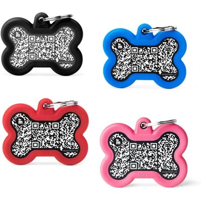MyFamily - QR Code Hushtag - Aluminium - Hundemarke MyFamily - QR Code Hushtag - Aluminium - Hundemarke
