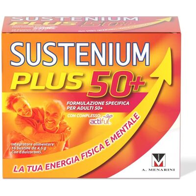 A.Menarini Sustenium Plus 50+ - Integratore Energia e Vitalità - 16 Bustine A.Menarini Sustenium Plus 50+ - Integratore Energia e Vitalità - 16 Bustine