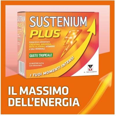 A.Menarini Sustenium Plus Gusto Tropicale - Integratore energizzante A.Menarini Sustenium Plus Gusto Tropicale - Integratore energizzante