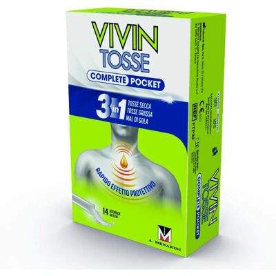 A.Menarini Vivin Tosse Complete 14 Bustine - Sollievo Tosse & Mal di Gola A.Menarini Vivin Tosse Complete 14 Bustine - Sollievo Tosse & Mal di Gola
