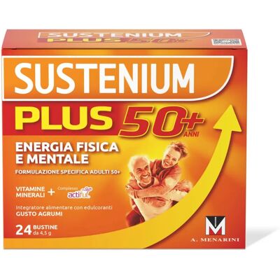 Sustenium Plus 50+ - Integratore energizzante per adulti con Actiful - 24 bustine Sustenium Plus 50+ - Integratore energizzante per adulti con Actiful - 24 bustine