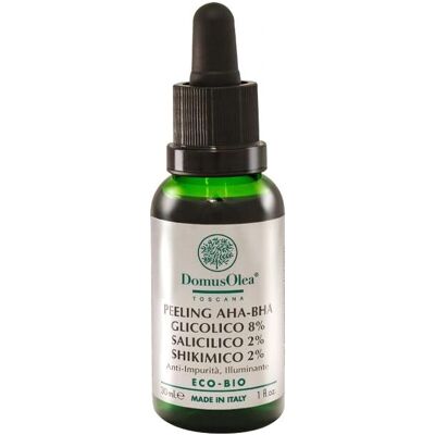Domus Olea Toscana Peeling AHA-BHA Glicolico 8% Salicilico 2% Shikimico 2% - Esfoliazione Domus Olea Toscana Peeling AHA-BHA Glicolico 8% Salicilico 2% Shikimico 2% - Esfoliazione