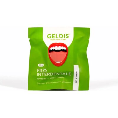 Geldis Fil Interdenta Mela Verte - Fil Dentaire - Publicité Geldis Fil Interdenta Mela Verte - Fil Dentaire - Publicité