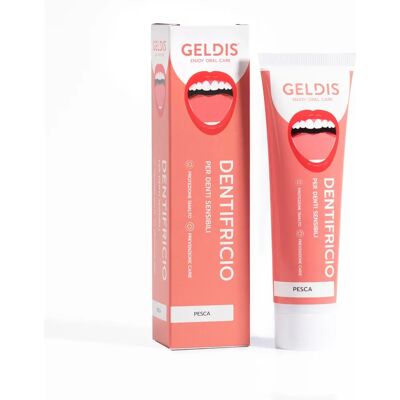Dentifricio Geldis Pesca Rosa - Denti Sensibili Dentifricio Geldis Pesca Rosa - Denti Sensibili