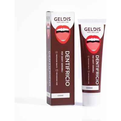 Dentifricio Geldis Sensibile - Fluoro, Idrossiapatite, Aloe Vera Dentifricio Geldis Sensibile - Fluoro, Idrossiapatite, Aloe Vera