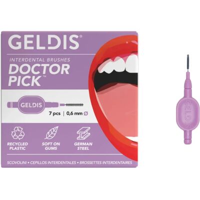 Geldis Doctor Pick Pulitore interdentale - 0,6 mm XS Geldis Doctor Pick Pulitore interdentale - 0,6 mm XS
