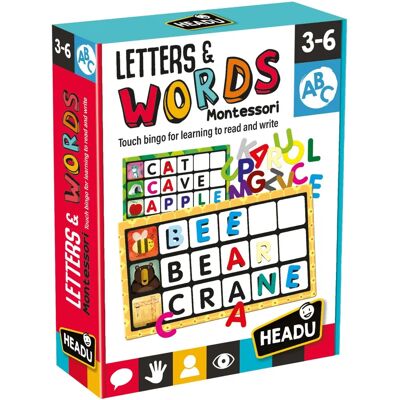 Headu Montessori - Bingo Hra Dotýkání Obrázků a Slov - Vzdělávací Hra Headu Montessori - Bingo Hra Dotýkání Obrázků a Slov - Vzdělávací Hra