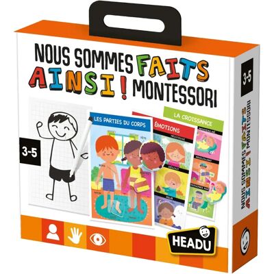 Headu Parties du corps senssions émotions Jeu Montessori - Publicité Headu Parties du corps senssions émotions Jeu Montessori - Publicité
