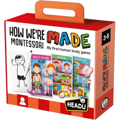 Headu Montessori - Körperteile Lernspiel - Bildungsspiel Headu Montessori - Körperteile Lernspiel - Bildungsspiel