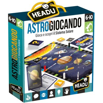 Headu IT23547 Astrogiocando - Gioco Educativo Spaziale per Bambini 6+ Headu IT23547 Astrogiocando - Gioco Educativo Spaziale per Bambini 6+