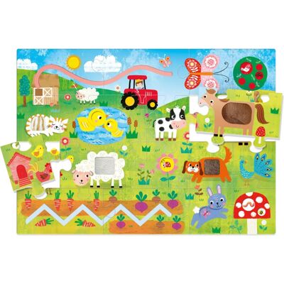 Headu MU23592 Taktile Montessori Puzzle - 21 Teile - Mehrfarbig - Puzzle Headu MU23592 Taktile Montessori Puzzle - 21 Teile - Mehrfarbig - Puzzle
