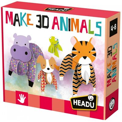 Headu Crea Animali 3D - Attività Manuale - Giocattolo Educativo Headu Crea Animali 3D - Attività Manuale - Giocattolo Educativo