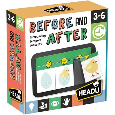 GiraffeKids Headu Lernspiel Vorher und nachher - Lernspiel GiraffeKids Headu Lernspiel Vorher und nachher - Lernspiel