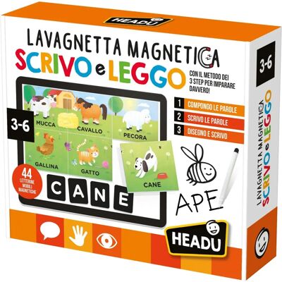 Headu - Tableau Magnétique Éducatif pour Enfants - Reconnaître, Écrire, Lire - 3-6 ans Headu - Tableau Magnétique Éducatif pour Enfants - Reconnaître, Écrire, Lire - 3-6 ans