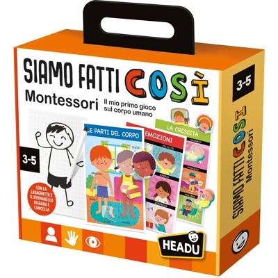 Headu Montessori Puzzle del Corpo - Gioco Educativo per Bambini Headu Montessori Puzzle del Corpo - Gioco Educativo per Bambini