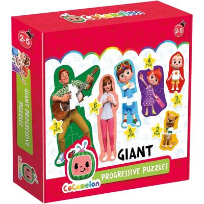 Headu - Cocomelon Giant Progressive Puzzle - Puzzle Headu - Cocomelon Giant Progressive Puzzle - Puzzle