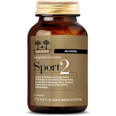Salugea Sport 2 - Integratore per il recupero muscolare - 60 capsule Salugea Sport 2 - Integratore per il recupero muscolare - 60 capsule