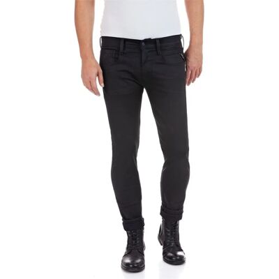 Replay Schwarze Slim Fit Jeans - Herren Power Stretch Denim Replay Schwarze Slim Fit Jeans - Herren Power Stretch Denim