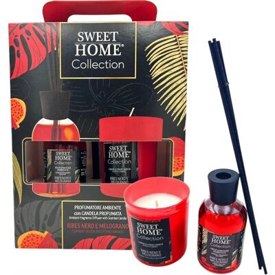 Set de parfumuri pentru casă Sweet Home Collection Negru și Rodie Set de parfumuri pentru casă Sweet Home Collection Negru și Rodie