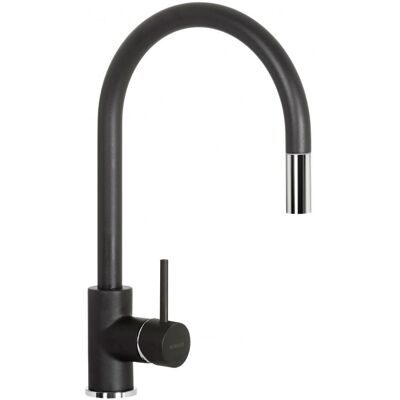 Grifo de cocina Schock SXSTAR13 - Extensible, Negro y Cromo, Control con joystick Grifo de cocina Schock SXSTAR13 - Extensible, Negro y Cromo, Control con joystick