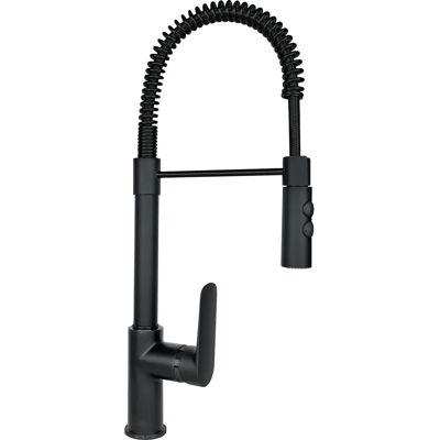 Schock Black Kitchen Faucet - Monocomand with Pull-down Spout Schock Black Kitchen Faucet - Monocomand with Pull-down Spout