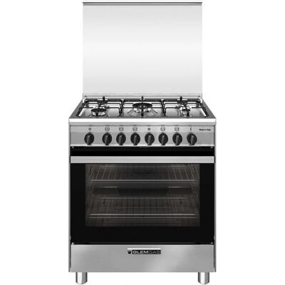 Glem Gas SA765MI6 - Acciaio inox - Fornello a libera installazione Glem Gas SA765MI6 - Acciaio inox - Fornello a libera installazione
