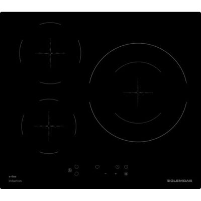 Glem Gas GTI630ESL Plaque à induction - Noir - 3 zones - 59cm - Publicité Glem Gas GTI630ESL Plaque à induction - Noir - 3 zones - 59cm - Publicité