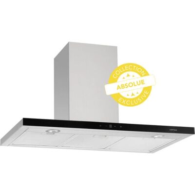 Hotte décorative Airlux AHBS960SS murale - 636 m³/h - Publicité Hotte décorative Airlux AHBS960SS murale - 636 m³/h - Publicité