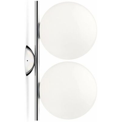 Applique murale ou plafonnier double IC Flos - Argenté Applique murale ou plafonnier double IC Flos - Argenté
