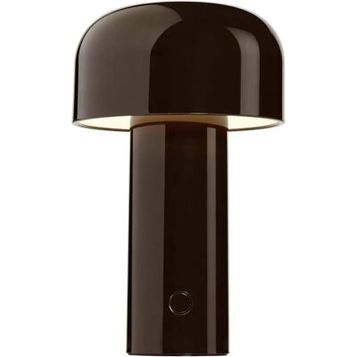 Flos Bellhop Rechargeable Wireless Table Lamp - Small, Dimmable, Brown Flos Bellhop Rechargeable Wireless Table Lamp - Small, Dimmable, Brown