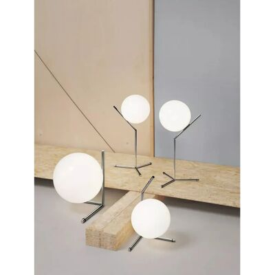 Flos IC Lights Table 1 Low - Chrome - UK Plug - Table Lamp Flos IC Lights Table 1 Low - Chrome - UK Plug - Table Lamp