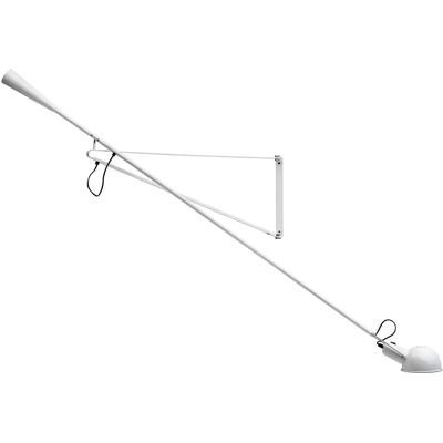 Flos - Modèle 265 Applique Murale - Bras en Acier Réglable - Blanc Flos - Modèle 265 Applique Murale - Bras en Acier Réglable - Blanc
