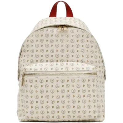 Zaino Bianco Heritage Print Pollini - Zaino Zaino Bianco Heritage Print Pollini - Zaino