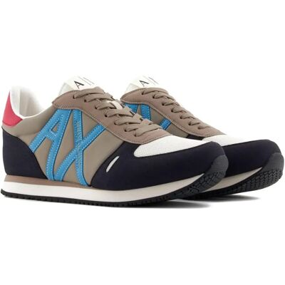 Armani Exchange XUX017XCC68U645 Brown Logo Trainers - Sneakers Armani Exchange XUX017XCC68U645 Brown Logo Trainers - Sneakers