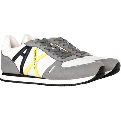 Armani Exchange XUX017XCC68U659 Grey Logo Trainers - Trainer Armani Exchange XUX017XCC68U659 Grey Logo Trainers - Trainer